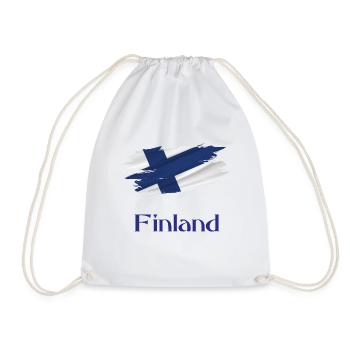 Flag Patriot Gift Home Country Flag Finlande - Sac de sport léger - blanc - Devant