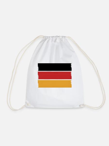 Deutschland Flagge Deutschland - Turnbeutel - Weiß