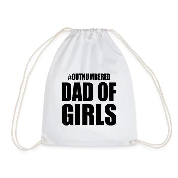 Dad of girls - Sac de sport léger - blanc - Devant