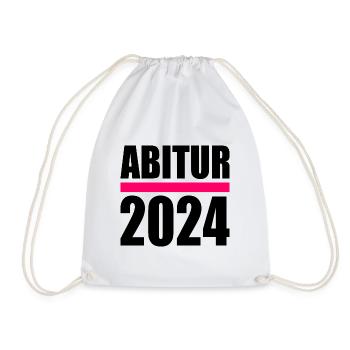 Abitur 2024 - Turnbeutel - Weiß - Vorne