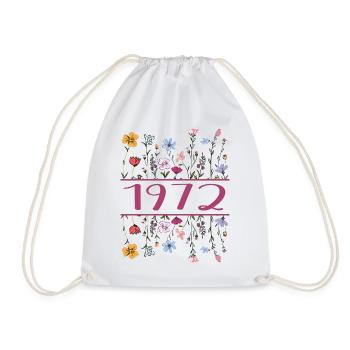 1972 Legendary Since 1972 Birthday 1972 Women - Drawstring Bag - white - Front