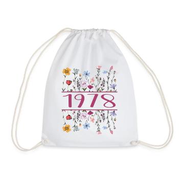 1978 Legendary Since 1978 Birthday 1978 Women - Drawstring Bag - white - Front
