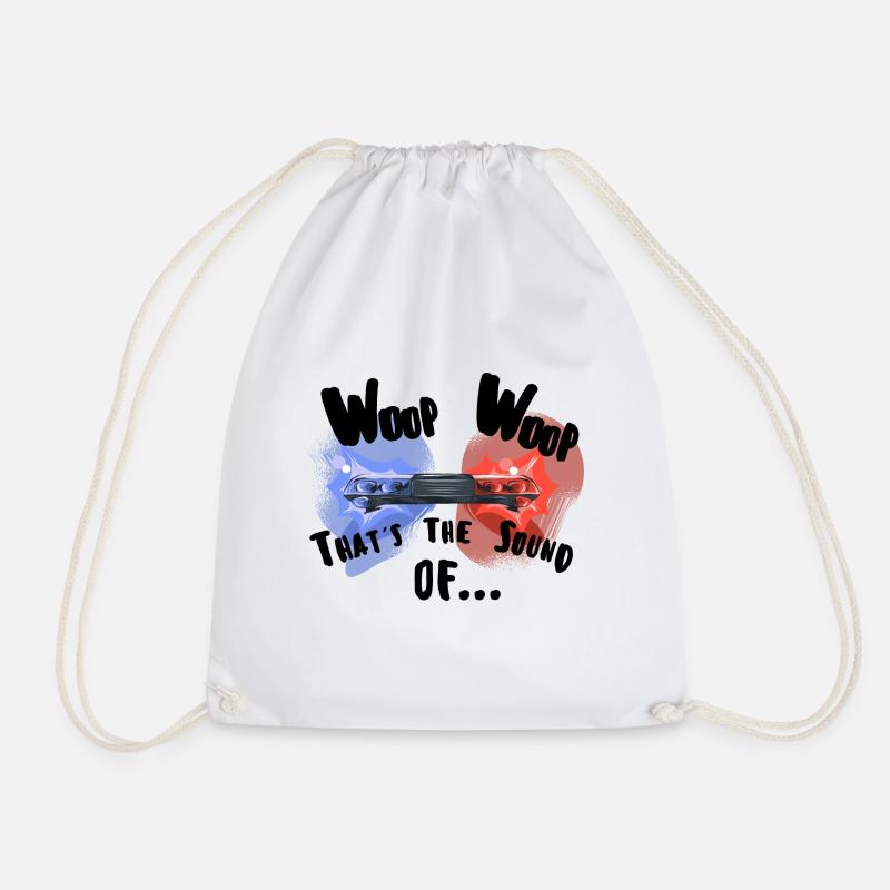 Woop Woop Thats The Sound of da Police white - Drawstring Bag - white