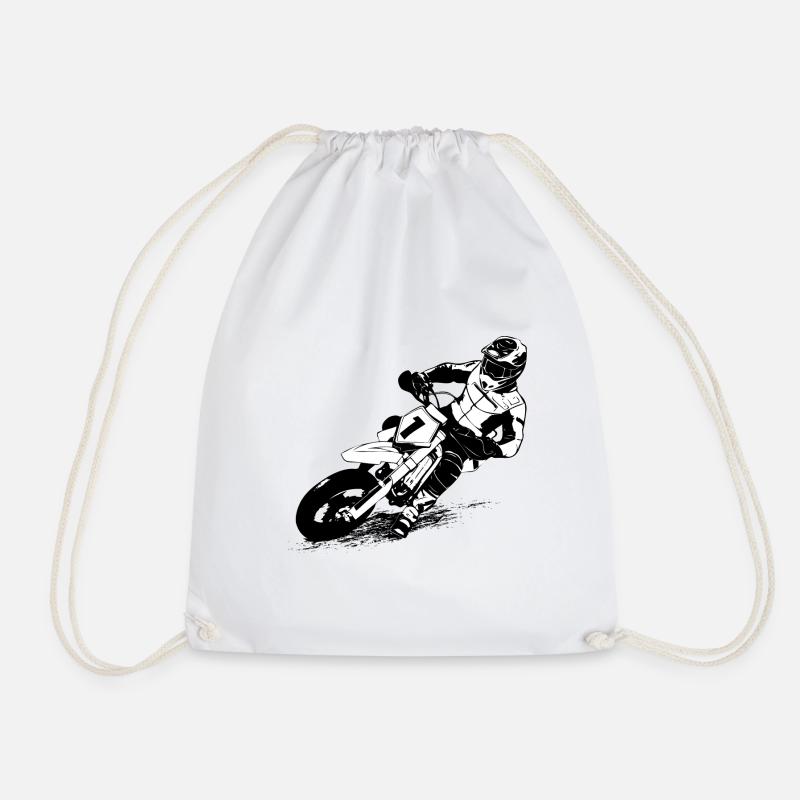 Supermoto - Turnbeutel - Weiß