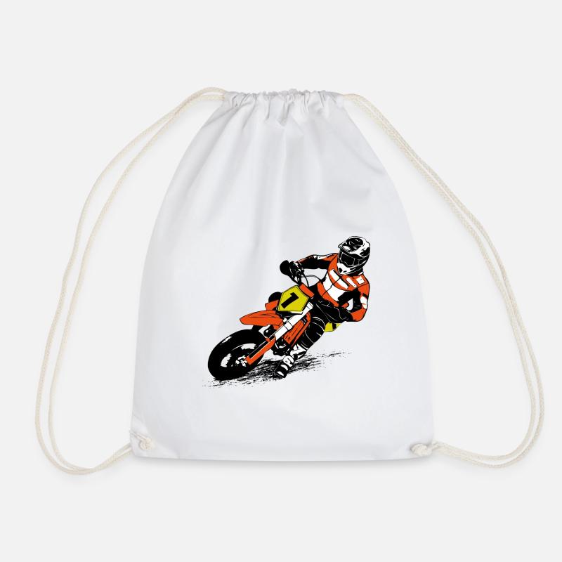 Supermoto - Turnbeutel - Weiß