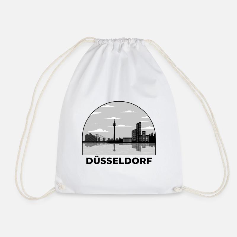 Düsseldorf City Skyline Germany Düsseldorf - Turnbeutel - Weiß
