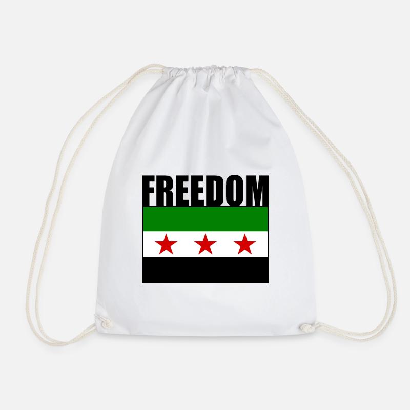 Syria - Drawstring Bag - white
