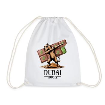 Dbuffering dromadaire et ambiance de Dubaï - Sac de sport léger - blanc - Devant