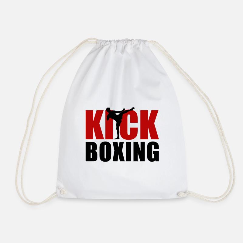 Kickboxing - Drawstring Bag - white