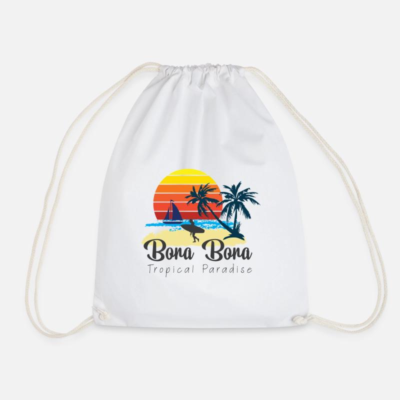 Bora Bora - Sommerurlaub Malediven Reiseziel Gesch - Turnbeutel - Weiß