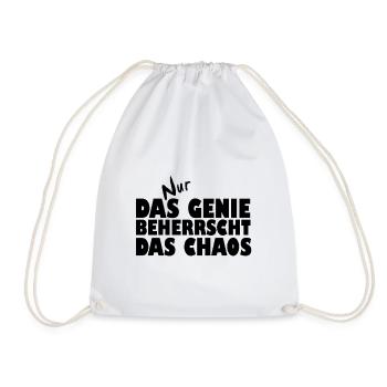 DasGenie - Turnbeutel - Weiß - Vorne