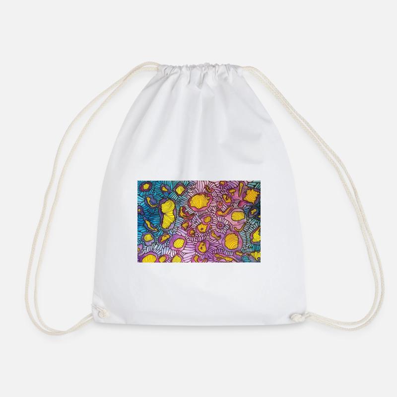 micro - Drawstring Bag - white