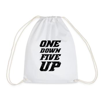 One Down Five Up - Drawstring Bag - white - Front