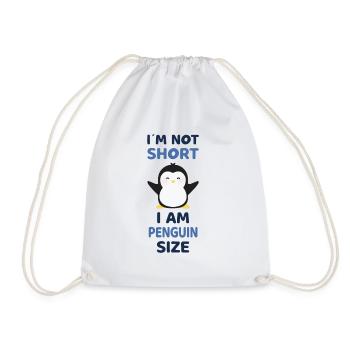 Je ne suis pas petit, je suis la taille d'un pingouin - Sac de sport léger - blanc - Devant