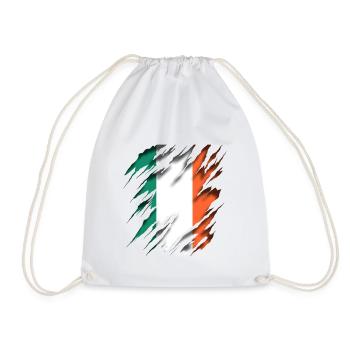 Ireland - Drawstring Bag - white - Front