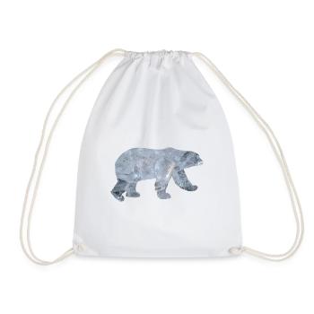 Polar bear polar bear - Drawstring Bag - white - Front