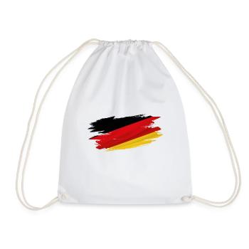 Flag Patriot Gift Home Country Germany - Drawstring Bag - white - Front