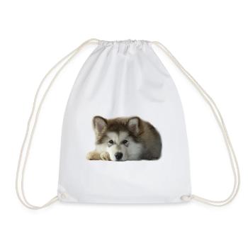 Maia Malamute Welpe - Turnbeutel - Weiß - Vorne