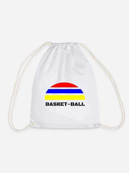 Basketball T-Shirt - Turnbeutel - Weiß