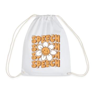 Groovy Retro Orthophoniste Discours - Sac de sport léger - blanc - Devant