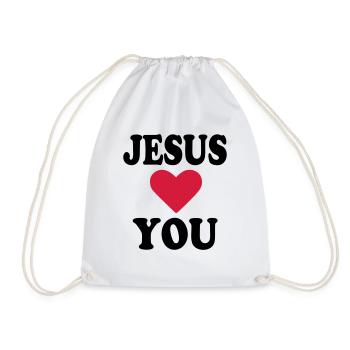 Jesus - Sac de sport léger - blanc - Devant