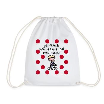 J'ai franchi mon premier col - Sac de sport léger - blanc - Devant