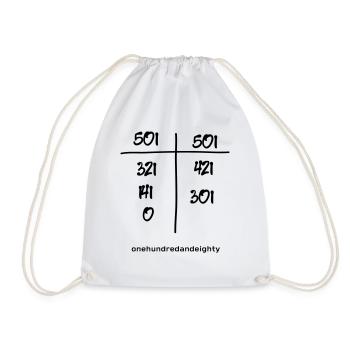 Fléchettes 180 Fléchettes 501 Fin amour fléchettes triple - Sac de sport léger - blanc - Devant