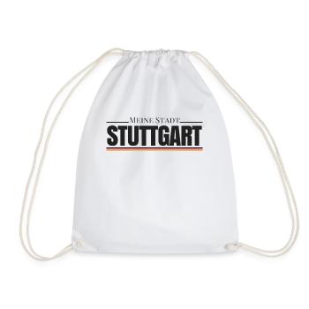 Meine Stadt Stuttgart, Heimweh, Heimat, Liebe, - Turnbeutel - Weiß - Vorne