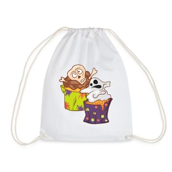 Gâteau au muffin Halloween - Sac de sport léger - blanc - Devant
