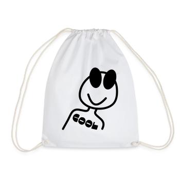 Figure de bâton COOL - Sac de sport léger - blanc - Devant