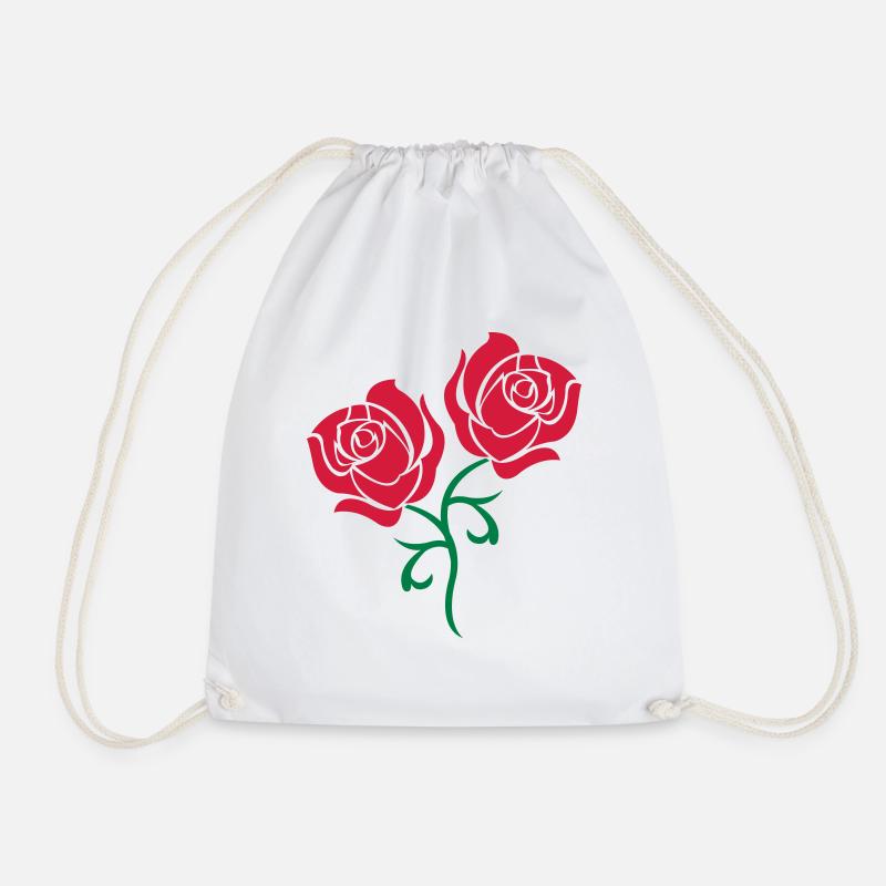 roses - Turnbeutel - Weiß