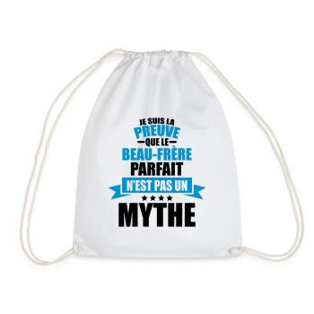 preuve que le beau-frère parfait pas un mythe - Sac de sport léger - blanc - Devant