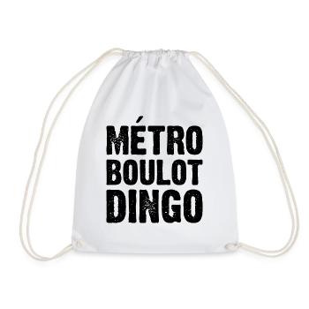 Métro Boulot Dingo - Sac de sport léger - blanc - Devant