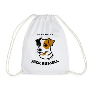 All you need is a Jack Russell - Turnbeutel - Weiß - Vorne