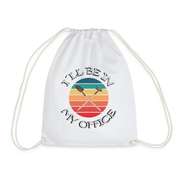 GARDENING I I´ll be in my office - Drawstring Bag - white - Front