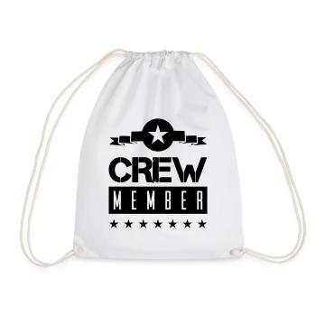 Crew Member - Drawstring Bag - white - Front