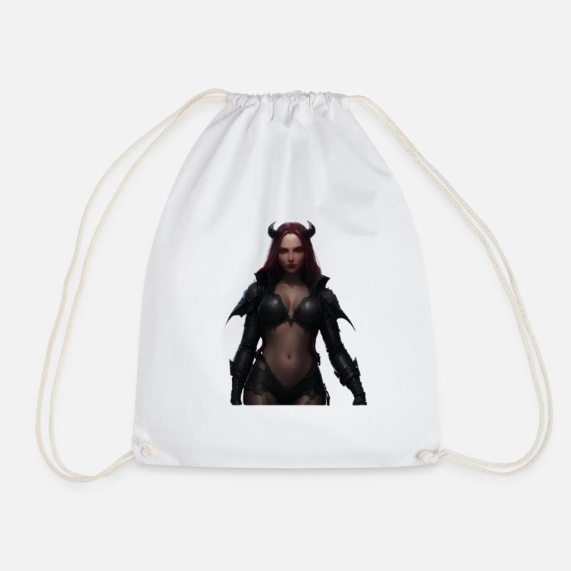 Devil's Bride - Drawstring Bag - white