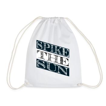 Sun-kissed Vibes Beach Volleyball Sayings - Drawstring Bag - white - Front