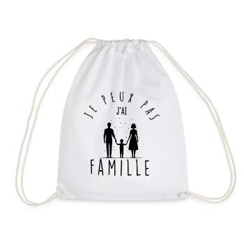 Ich kann nicht, ich habe Familie. - Turnbeutel - Weiß - Vorne