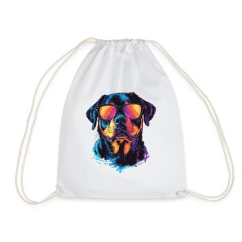 Rottweiler Dog Cool Stylish Sunglasses - Turnbeutel - Weiß - Vorne