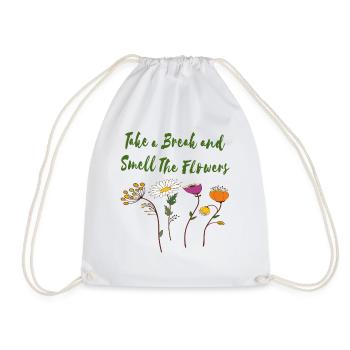 Fleur - Sac de sport léger - blanc - Devant