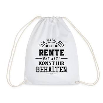 Décision sur les régimes de retraite - Sac de sport léger - blanc - Devant