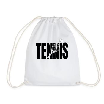 Cadeau pour les joueurs de tennis - Sac de sport léger - blanc - Devant