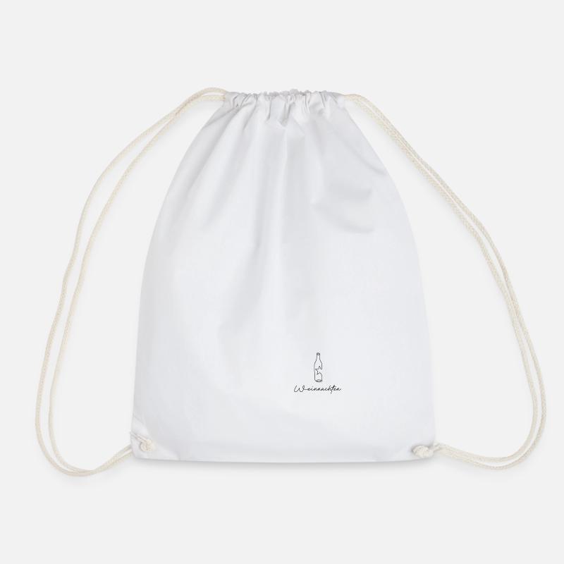 Weinnachten lustiges motiv - Turnbeutel - Weiß