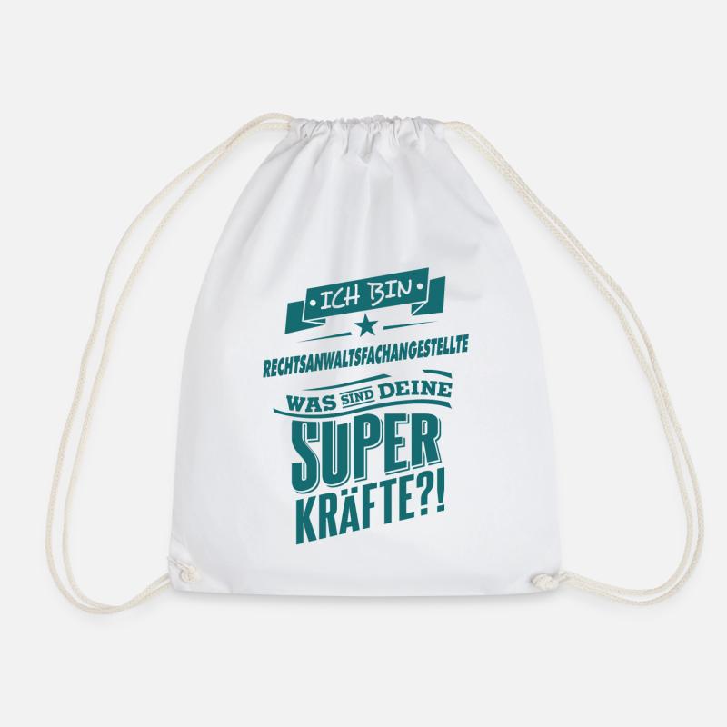Superpower Rechtsanwaltsfachangestellte - Beruf - Turnbeutel - Weiß