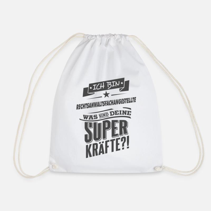 NEU Superpower Rechtsanwaltsfachangestellte - Turnbeutel - Weiß