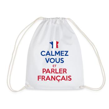 Calmez Vous et Parler Français - Sac de sport léger - blanc - Devant