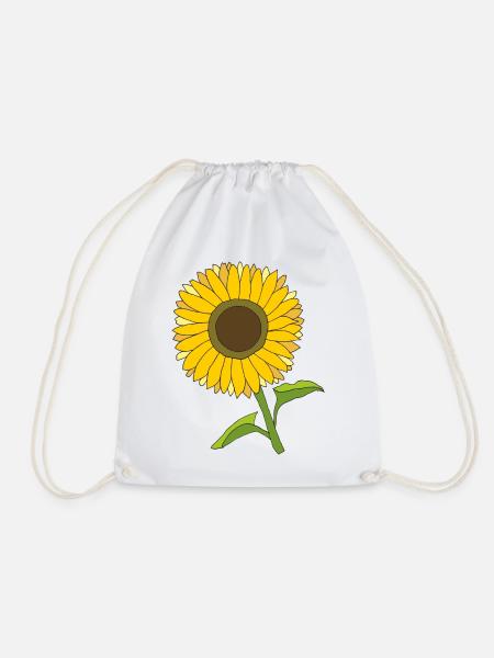 sonnenblume - Turnbeutel - Weiß