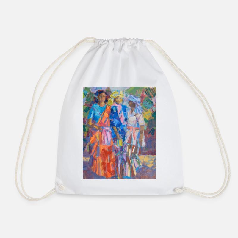 Per Stenius Painting - Drawstring Bag - white