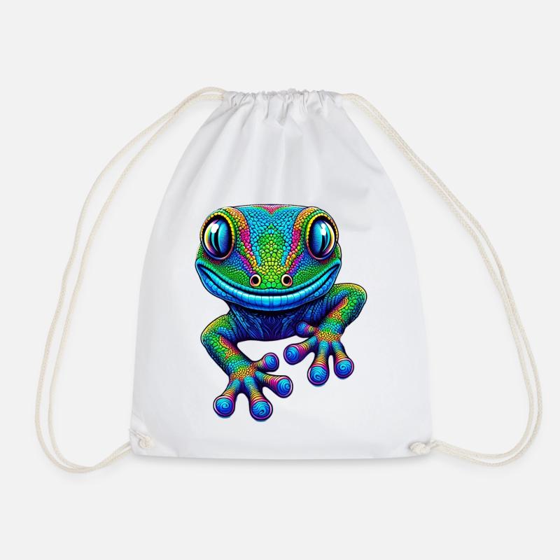 Gecko - Turnbeutel - Weiß